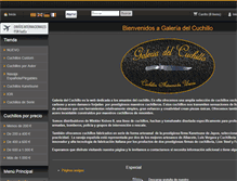 Tablet Screenshot of galeriadelcuchillo.com